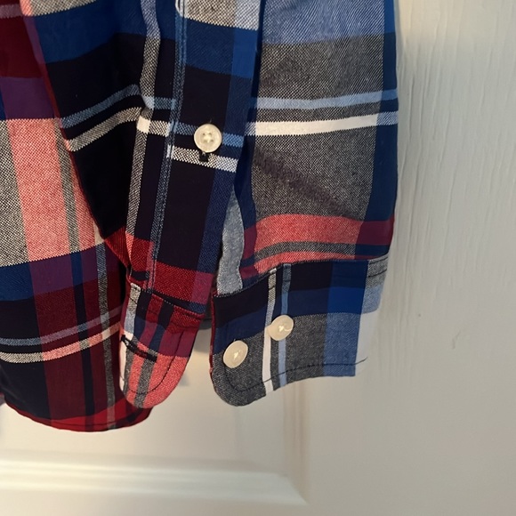 US Polo Assn. Men’s Tall Plaid Long Sleeve Button Down Shirt - Picture 4 of 9